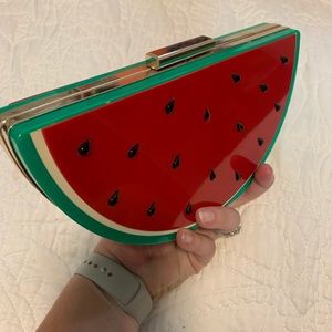 Watermelon acrylic clutch